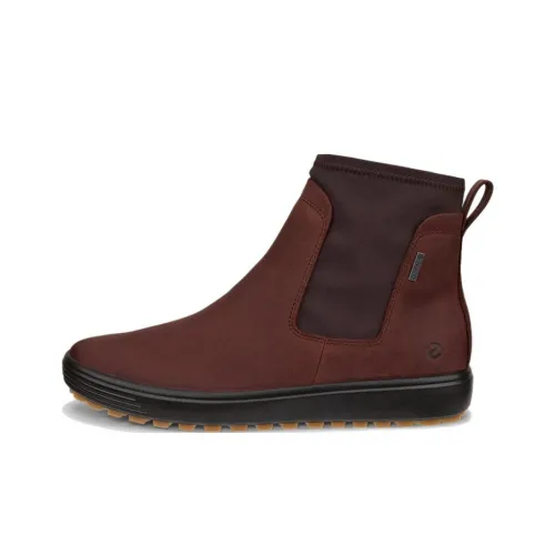 Ecco Soft 7 Short Chelsea Boots Women's Red