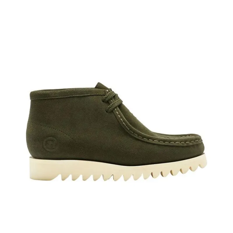 A BATHING APE Manhunt Ankle Boots Women's Green-1