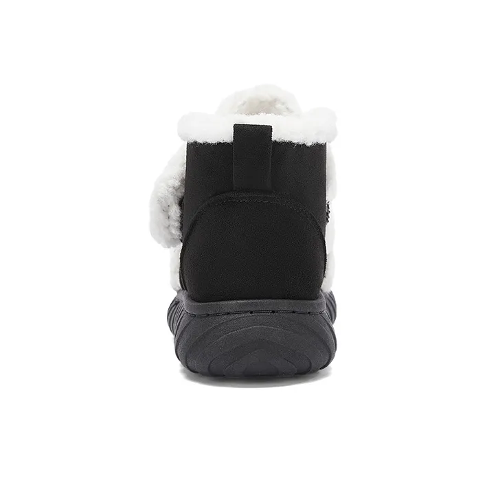 Warrior Warm Water Resistant And Wear Resistant Short Snow Boots Women's Black-2