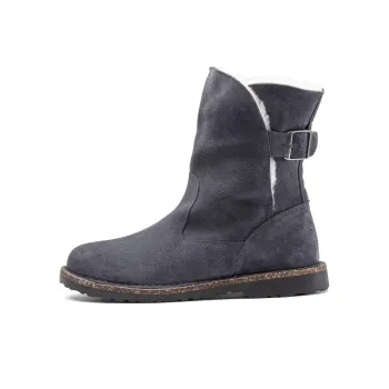 Birkenstock Uppsala Shearling Ankle Boots Women's Dark Gray Narrow Fit