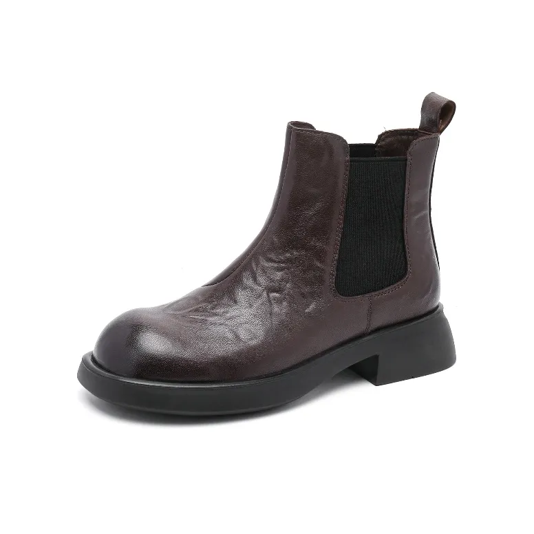 BAFFN Short Unisex Wind Chelsea Boots 4CM Women's-5