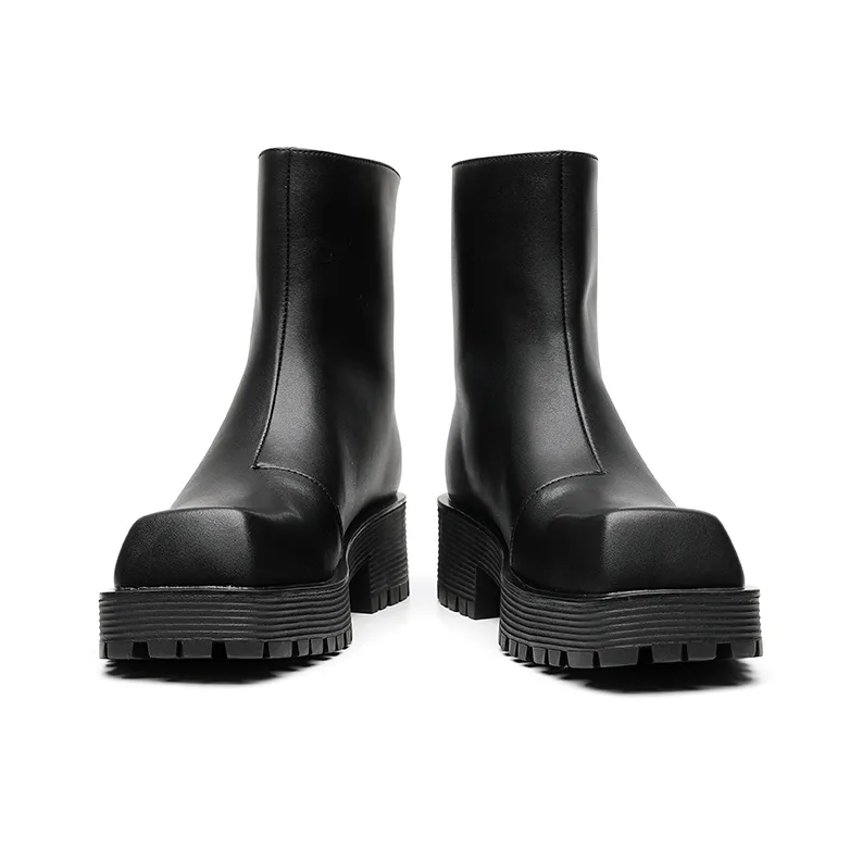ZUWUDONG Ankle Boots Men's Black-6