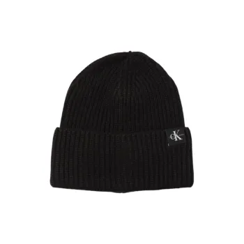 CALVIN KLEIN Knitted Fabric Beanies Kids' Black