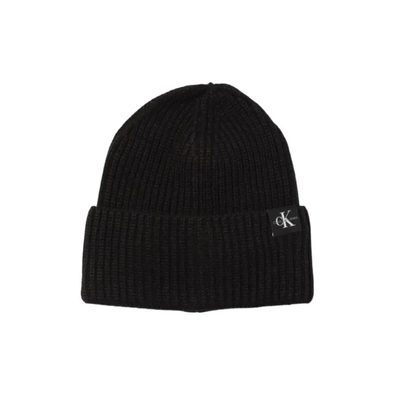 CALVIN KLEIN Knitted Fabric Beanies Kids' Black-0