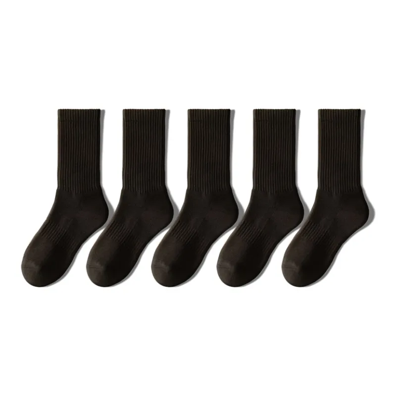 YINSHILIANGPIN Mid Calf Socks Men's 5 Pack-6