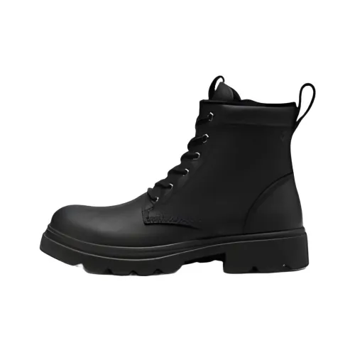 Ecco Grainer Logo embossed Leather Boots
