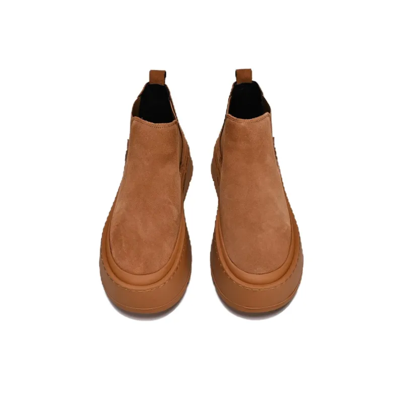 Crocodile Short Chelsea Boots Men's-3