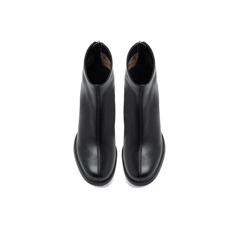 COMELY Ankle Boots Women's Black/Coffee-8