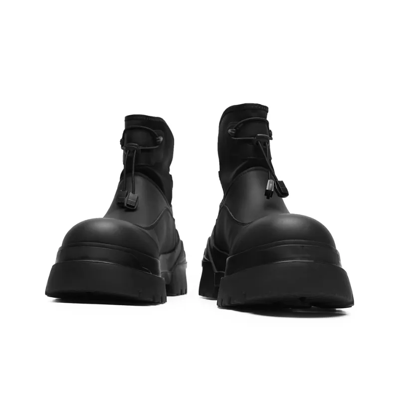 WEISHIBANGWEI Ankle Boots Men's Black-2