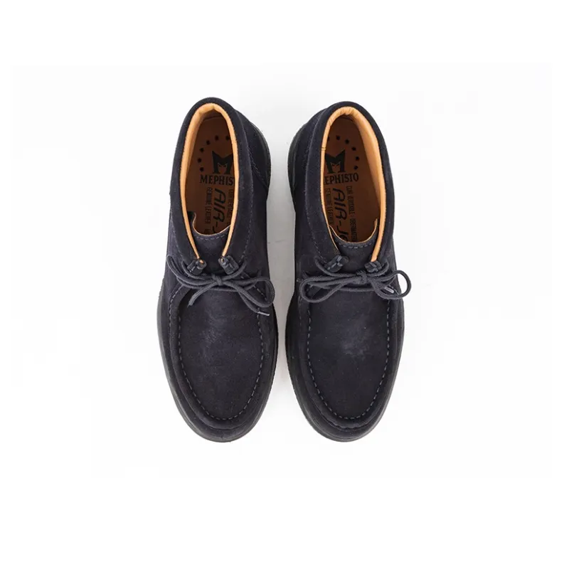 MEPHISTO Ankle Boots Men Blue/Dark Brown-4