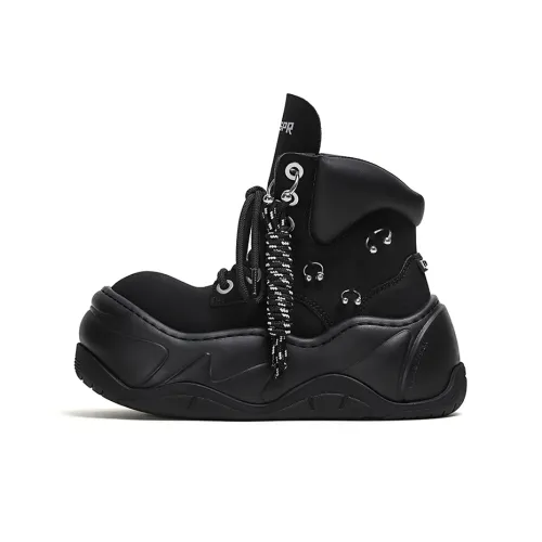 FY SPR Wifi Short Martin Boot 7CM Women's Black