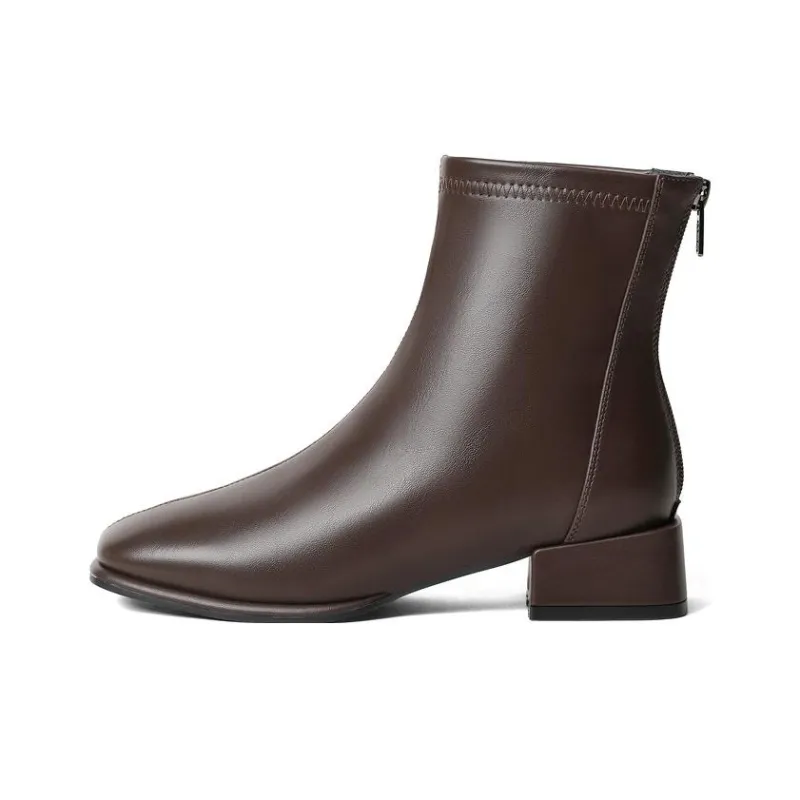Senda Ankle Boots Women's Black/White/Brown-29