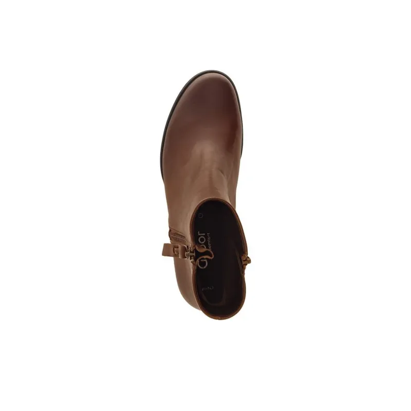 Gabor Comfort Ankle Boots 5cm Women's Brown-3