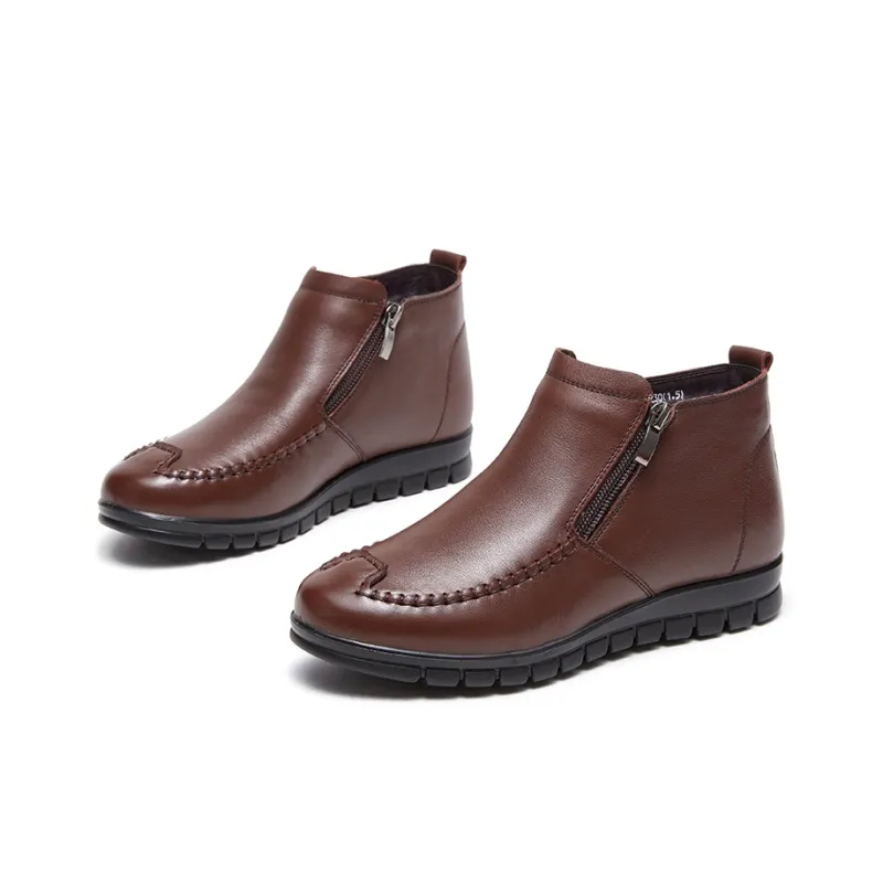 AOKANG Fleece-Lined Warm Ankle Boots Women's-9