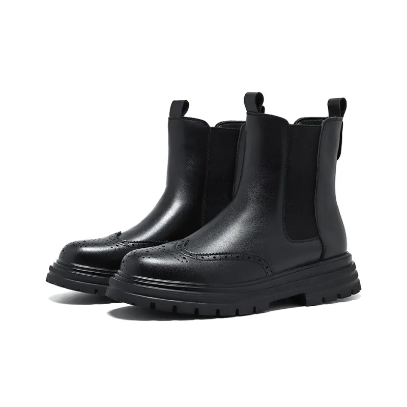 Cachiotti KAQIAODI Knee High Chelsea Boots Men's Black-1