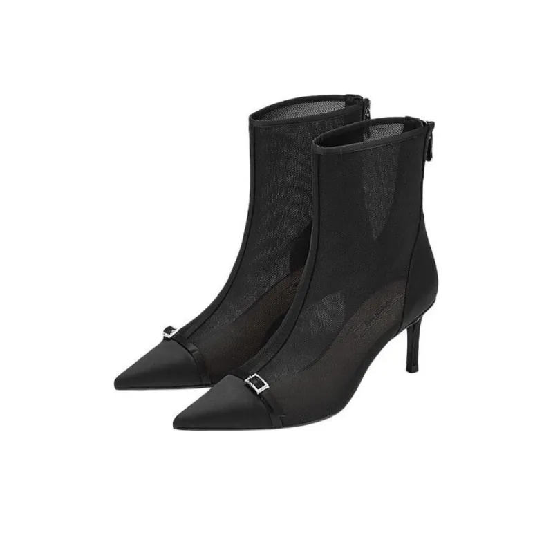 73Hours Midnight Flash Star Ankle Boots Women's Black-3