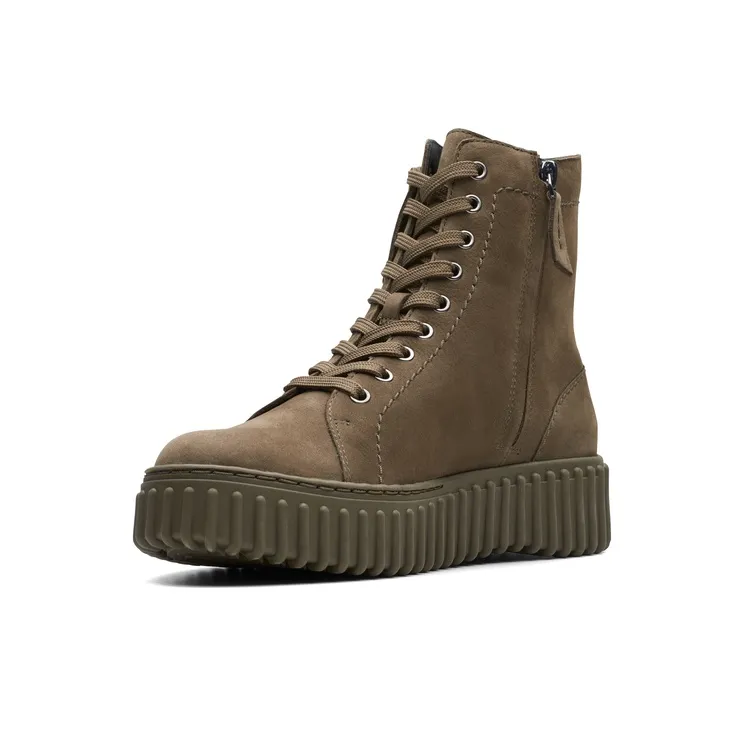 Clarks Street Collection Short Martin Boot Women's Green-1