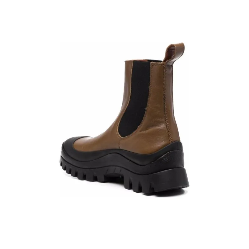 REJINA PYO Imogen Short Chelsea Boots 3cm Women's Brown-3