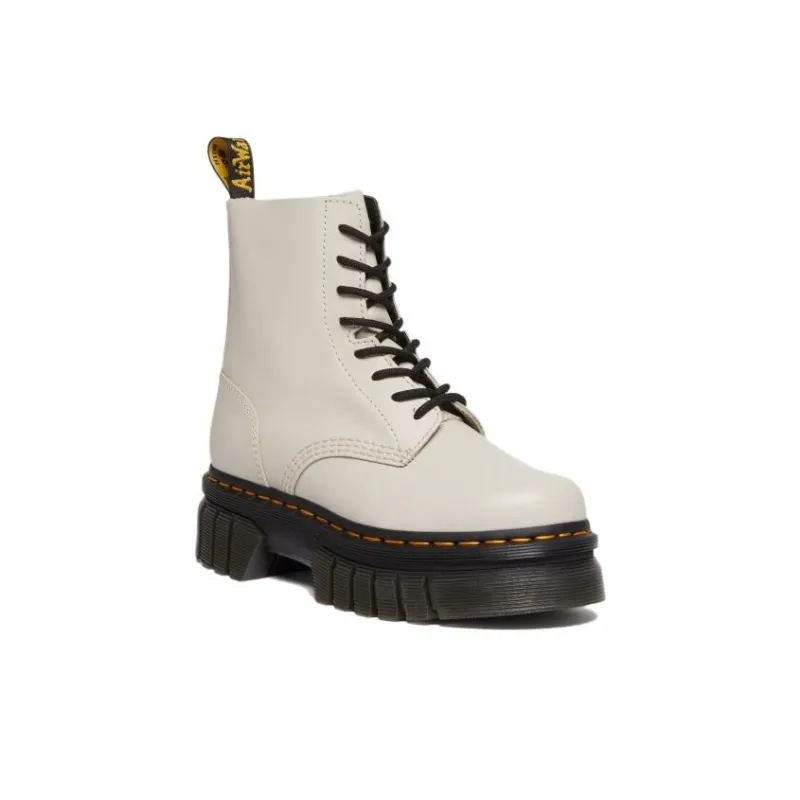 Dr.Martens Audrick Nappa Leather Platform Ankle Boots 'Cobblestone Grey' Women's-1