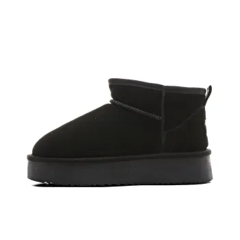 Warrior Wear Resistant Slip Resistant Short Snow Boots Unisex Black
