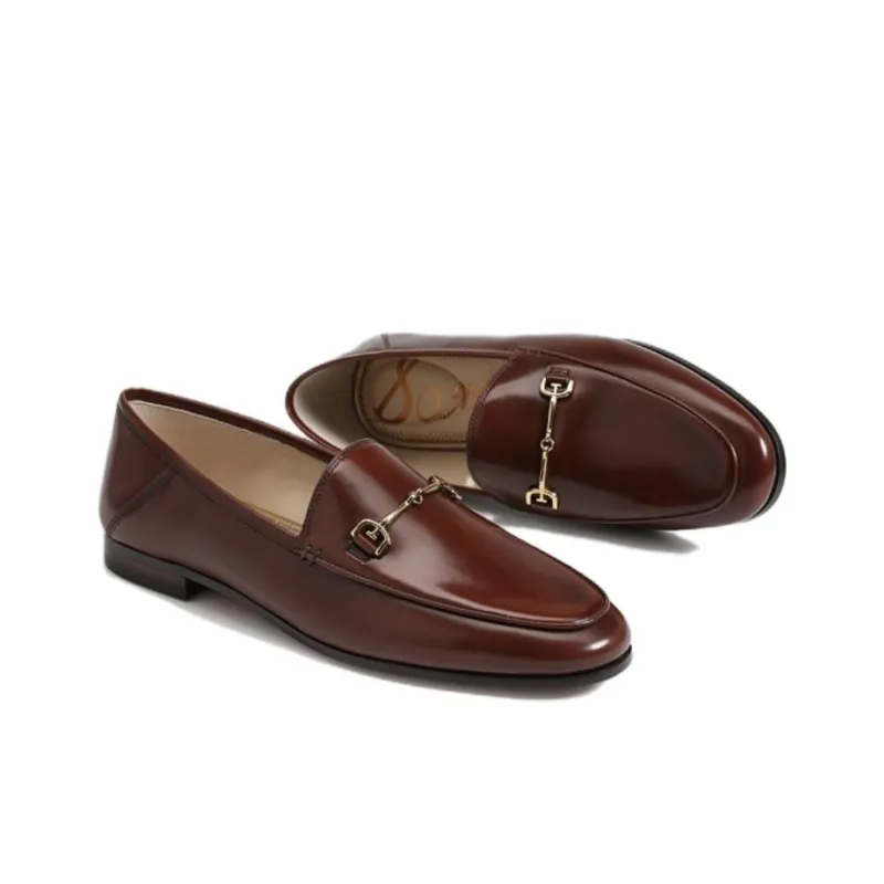 SAM EDELMAN LORAINE Loafers 1.5cm Women's Red Brown-3