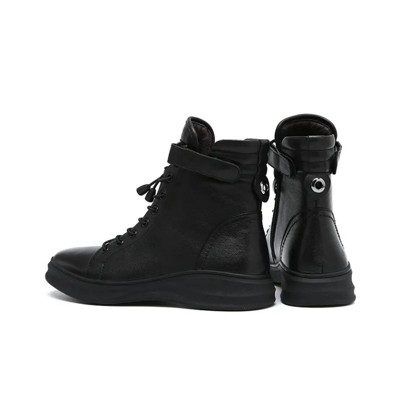 Kemaron Ankle Boots Men Black/White-26