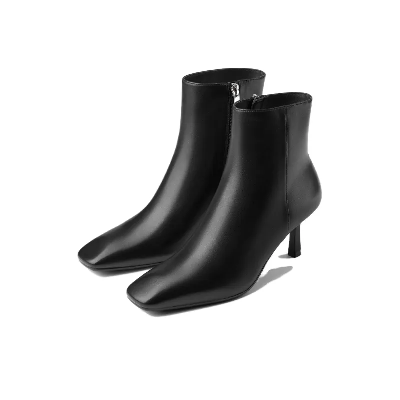 73Hours Soft-Focus Milk Coffee Ankle Boots 7cm Women's Khaki-10