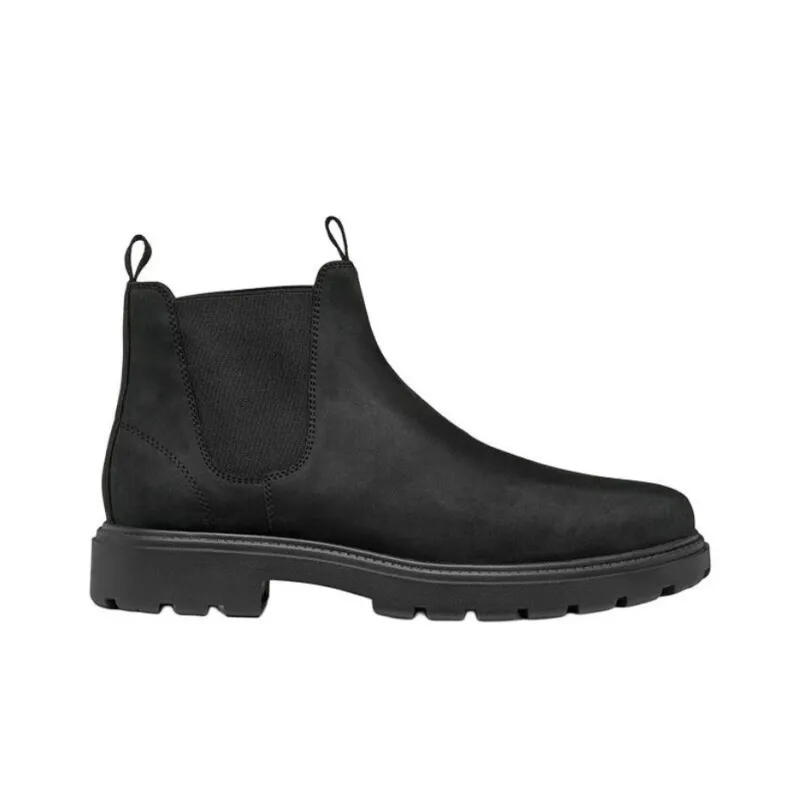 GEOX Short Chelsea Boots Men's Black-1