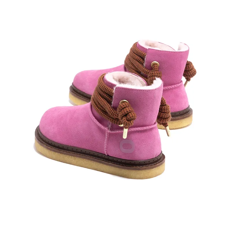 OETZI Snow Boots Women's Rose Red-2