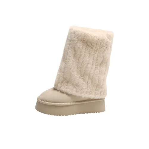 MXGM Short Snow Boots Women's Beige