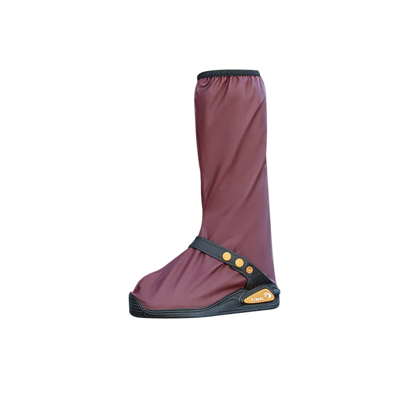 ENGMARSS Rain Boots Unisex Black/Army Green/Burgundy-4