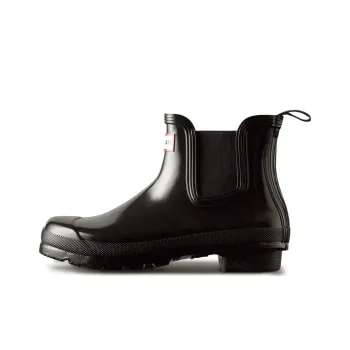 HUNTER Ankle Length Chelsea Boots Women's Black