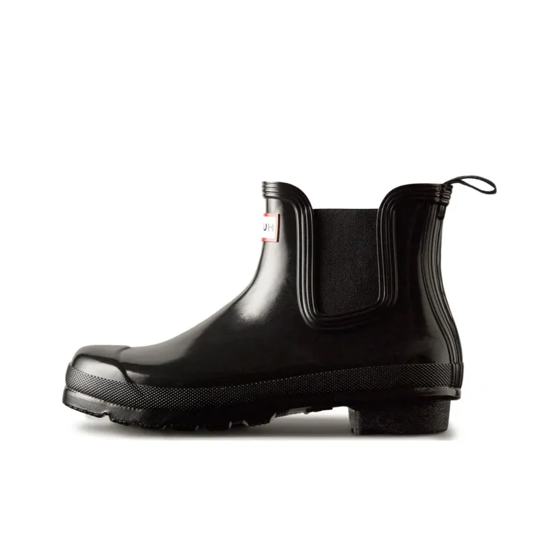 HUNTER Ankle Length Chelsea Boots Women's Black-0
