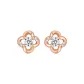 Silver 925-Four-Leaf Clover Stud Earrings
