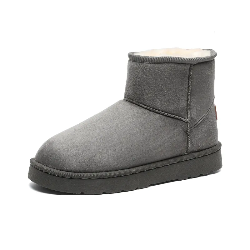 Warrior Warm And Wear Resistant Short Snow Boots Men's Dark Gray-2