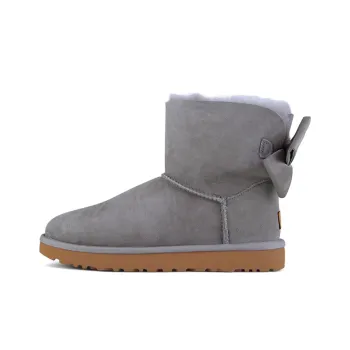 UGG Mini Bailey Bow Ii Glam Snow Boots Blue Gray Women's