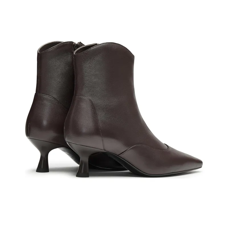 Joypeace First Ankle Boots Women's Apricot/Burgundy-2