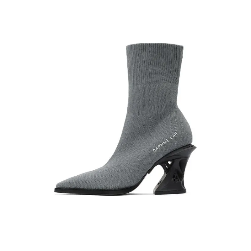 DAPHNE LAB Ankle Boots 8.5cm Women's-7