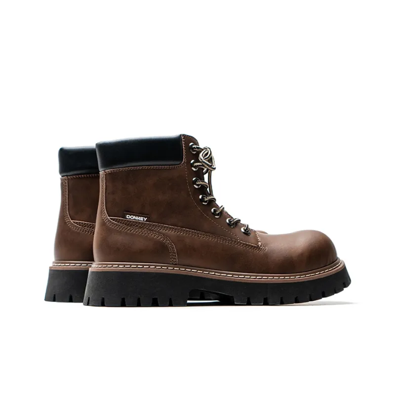 Mule Donkey Martin Boot Unisex Brown-3