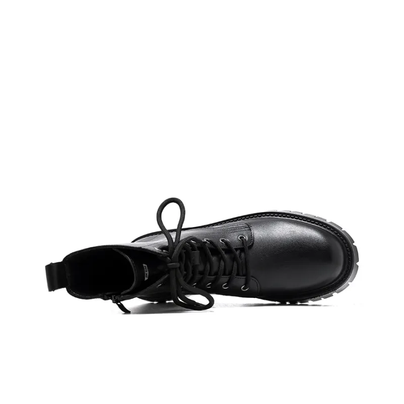 JKEM Martin Boots Men Black/White/Brown-2
