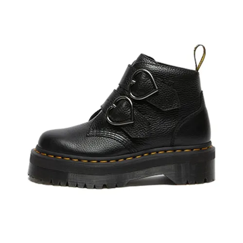 Dr.Martens Devon Heart Martin Boots Black Women's