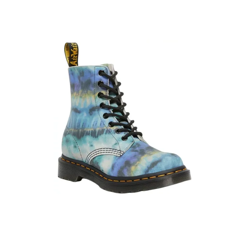 Dr. Martens 1460 Pascal Leather Lace Up Boot Blue Summer Tie Dye Women's-1