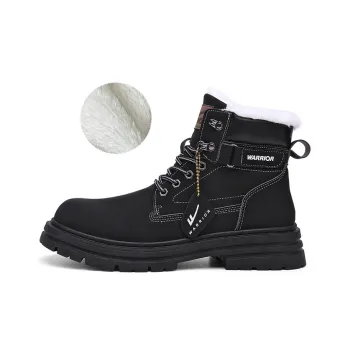 Warrior Knee High Martin Boot Men's Black