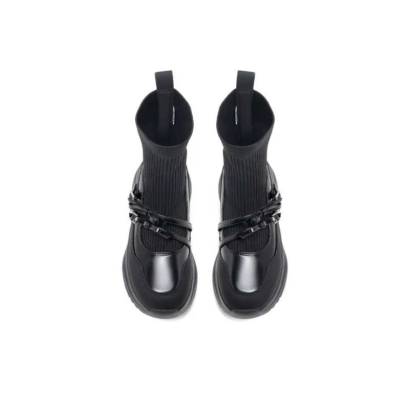 COMELY Ankle Boots Women's Black/Silver-8