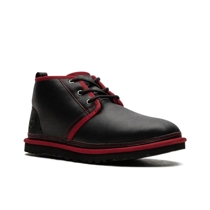 UGG Neumel "Black / Red" Leather Boots-1