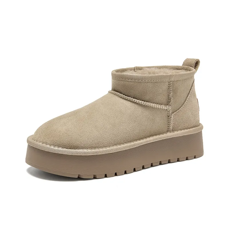 Beau Today Snow Boots Women's Camel/Black/Apricot-13