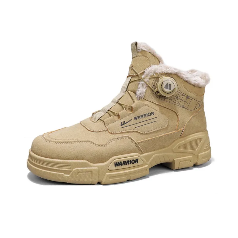 Warrior Warm Cushioning Crew Snow Boots Men's Khaki-2
