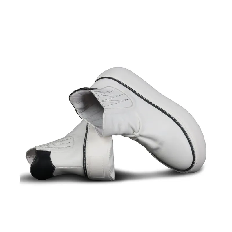 Thai Points Short Chelsea Boots Men's White-3