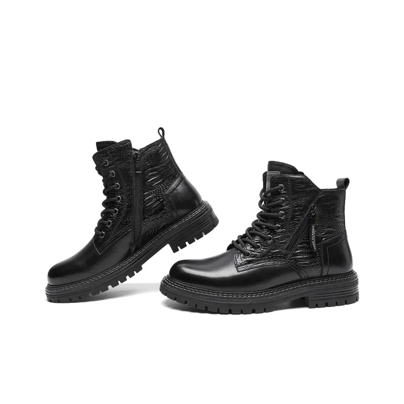 TRUMPPIPE Short Martin Boot Men's Black-18