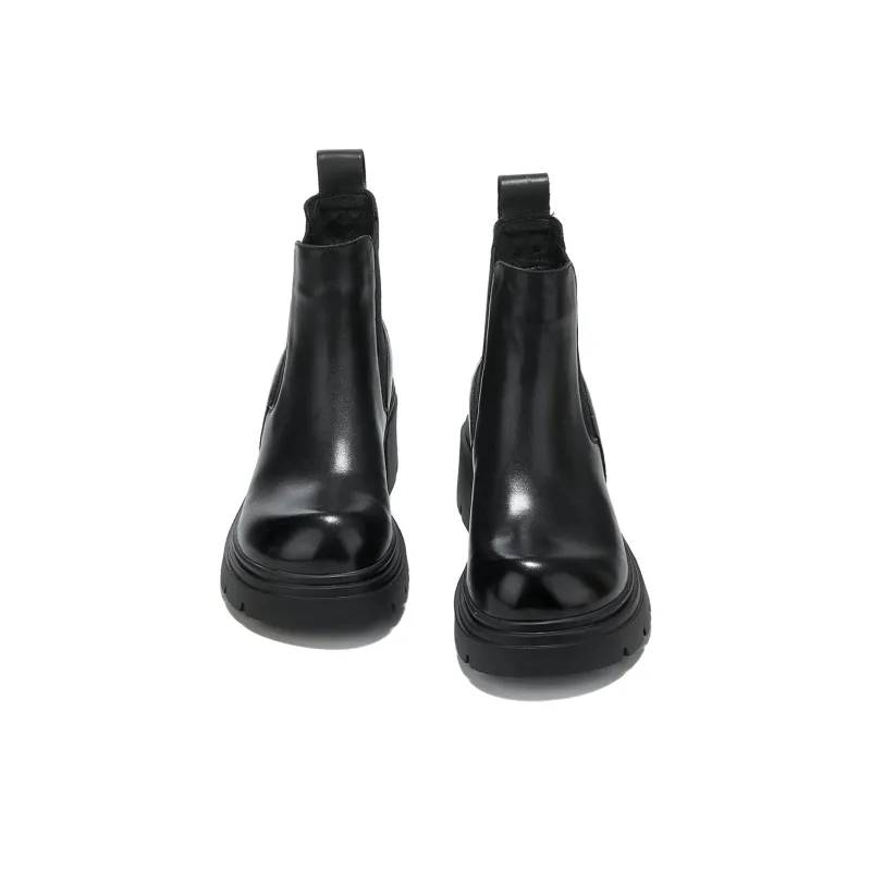 HARSON Short Chelsea Boots Women's Black-1